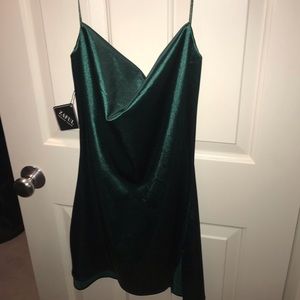 Emerald mini dress